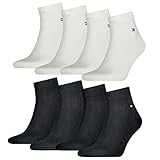 Tommy Hilfiger unisex Quarter Socken Farbkombinationen 4er Pack- Gr. 43-46, 2x...