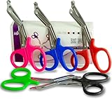 MJW Set mit 5 pcs Teilen 7,5 Zoll, Trauma Schere aus Edelstahl, praktische Erste...