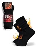 Basic Treasure 2 Paar Winter Thermosocken Herren 43-46 Ultra Warm, Thermosocken...