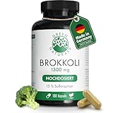 Brokkoli Kapseln - Hochdosiert: 170mg Sulforaphan & 1300mg Brokkoli Extrakt je...