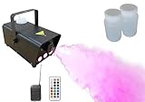 LED Nebelmaschine mit Fernbedienung & Farbwechsel - inkl. Nebelfluid