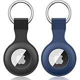 【2 STÜCK】 Wanme Hülle für Apple AirTag Anhänger mit Schlüsselanhänger,...