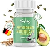Vitabay Vitamin B5 Pantothensäure 500mg Hochdosiert - 100 Vegane Kapseln -...