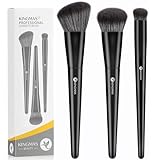 KINGMAS Kabuki Make-up-Pinsel - Abgewinkelter Foundation und...