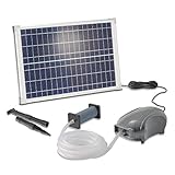 esotec Solar Teichbelüfter-Set 25/500 | Teichbelüftung Sauerstoffpumpe 500 l/h...