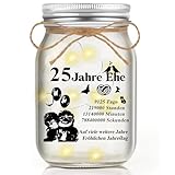 Charfia Silberhochzeit Geschenk, 25. Hochzeitstag Geschenke Geschenk zur...