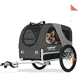 DOGGYHUT® MEDIUM Fahrrad Hundeanhänger für Hunde bis 23 kg Fahrradanhänger...