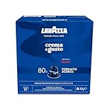 Lavazza, Crema e Gusto Classico, 80 Aluminiumkapseln kompatibel mit Nespresso*...