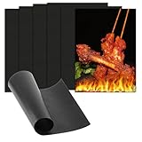 6 BBQ Grillmatte für Gasgrill, 40 x 30cm Grillmatten für Holzkohle Grill...
