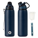 Fjbottle Edelstahl Trinkflasche Sport mit Magnetischem Deckel 1L, 800ml, 600ml,...