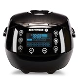 REISHUNGER Digitaler Reiskocher & Dampfgarer Schwarz | 1,5 L bis 8 Personen |...