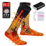 KEMIMOTO Beheizbare Socken, Elektrische Heizsocken mit APP-Fernbedienung, 7,4V...