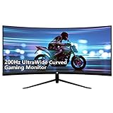 Z-Edge 30 Zoll Curved Gaming Monitor 200Hz 1ms MPRT, 21:9 Ultra-Wide 2560x1080...