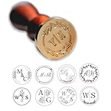 Generisch Personalisierter Wachssiegel Stempel, Rund, Messing, Wachs Siegel,...