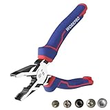 WORKPRO Kombizange 200mm Multifunktionale Universalzange mit vertikalen Rillen...