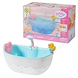 BABY born Badewanne für Puppen mit Farbwechsel, Dusch-und Soundfunktion,...