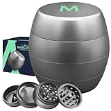 Mascotte® Design Grinder Aluminium | Crusher für Kräuter | Kompakte Mühle...