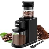 Wancle Elektrische Kaffeemühle Kaffeebohnenmühle Touch-Ausgabe mit...