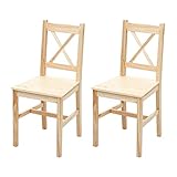 Mendler 2er-Set Esszimmerstuhl HWC-F77, Lehnstuhl Küchenstuhl Stuhl,...