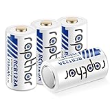 Rapthor 3.7V Lithium-Batterie 4 Pack, 750mAh wiederaufladbare Kamera-Batterien...