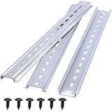 Taiss/3 Stücke 30cm hutschiene Schlitz Aluminium Niemals rosten, DIN-Schiene...