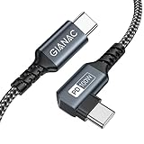 GIANAC 100W USB C auf USB C Kabel 2M,90 Grad Schnellladekabel USB C PD 5A USB...