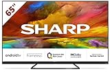 SHARP 65EQ3EA Android TV 164 cm (65 Zoll) 4K Ultra HD Android TV (Smart TV ohne...