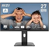 MSI PRO MP273QPDE E2 27 Zoll WQHD Büromonitor - 2560 x 1440 IPS Panel, 100Hz,...