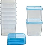 MiraHome Vorratsdosen Set 8x1L Durchsichtig Blau – Perfekt zur Aufbewahrung &...
