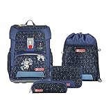 Step by Step Schulranzen-Set Cloud Star Astronaut Cosmo, 5-teilig, blau,...