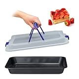 Relaxdays Backblech mit Deckel, 3 in 1 Kuchen Transportbox, BT 40,5 x 32,5 cm,...