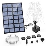 AISITIN Solar Springbrunnen für Außen 2.5W, DIY Solarbrunnen für Draussen...