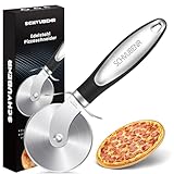 SCHVUBENR Premium Pizzaschneider – Pizzaroller aus Edelstahl – Leicht zu...