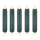 JSKWIKE 5 Pcs Blumenwickeldraht-Set Anti-Rost Bindedraht in grün auf Holzstab...