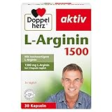 Doppelherz L-Arginin 1500 - Mit der hochwertigen Aminosäure L-Arginin - 30...