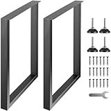 VEVOR 2er-Set Tischkufen 711mm hoch Tischgestell 454kg Tragfähigkeit Tischbeine...