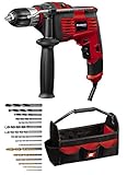 Einhell Schlagbohrmaschinen-Set TC-ID 1000 E Kit (1.010 W, Bohrleistung Holz 32...