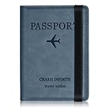 Impfpass Hülle Reisepasshülle, Urlaub Zubehör, Kunstleder Passhülle mit...