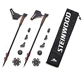 Steinwood Premium 100% Carbon Nordic Walking Stöcke verstellbar mit Teleskop...