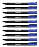 Q-Connect CD DVD BD Marker/Marker Stift Stärke: 0,6 mm/Blau / 10 Stück - 10er...