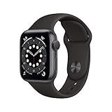 Apple Watch Series 6 (GPS, 40MM) Aluminiumgehäuse Space Grau mit Schwarz...