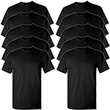Gildan Herren T-Shirt aus schwerer Baumwolle, Stil G5000 10er Pack, Schwarz, L