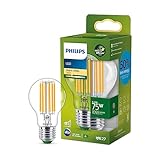 Philips LED Classic ultraeffiziente E27 Lampe (75 W), LED Lampe mit warmweißem...