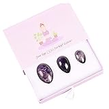 3 Stück Jadestein Ei Yoni Eier Natürliche Yoni Eier für Frauen Chakra Healing...