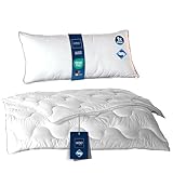 LILENO HOME Bettdecke 135x200 Set mit Kissen - Ganzjahre Bettdecke 135x200 mit...