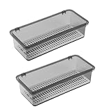 ivamulie Bestecktablett mit Deckel, Utensilienaufbewahrung mit Deckel,...