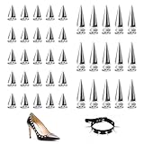 EXIN DEHCEN 150 Stück Ziernieten 100 7X10mm Spitznieten + 50 7X20mm...