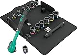 Wera 05005530001 8100 SB 12 Zyklop Comfort Knarrensatz, Umschalthebel,...