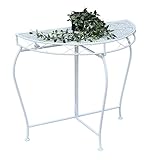 DanDiBo Konsolentisch Wandtisch Weiss 96313 Beistelltisch Metall 75 cm...
