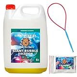 Bubble Brothers Seifenblasen Nachfüllflasche 5L Seifenblasenflüssigkeit...